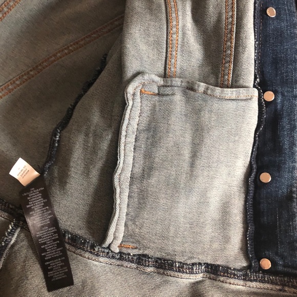 WHBM LONG SLEEVE NOVELTY DENIM JACKET - Picture 14 of 15